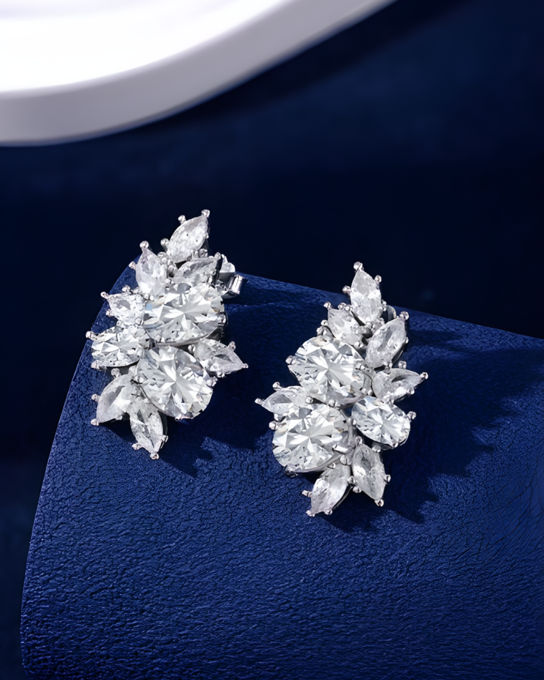 boucles d'oreilles strass