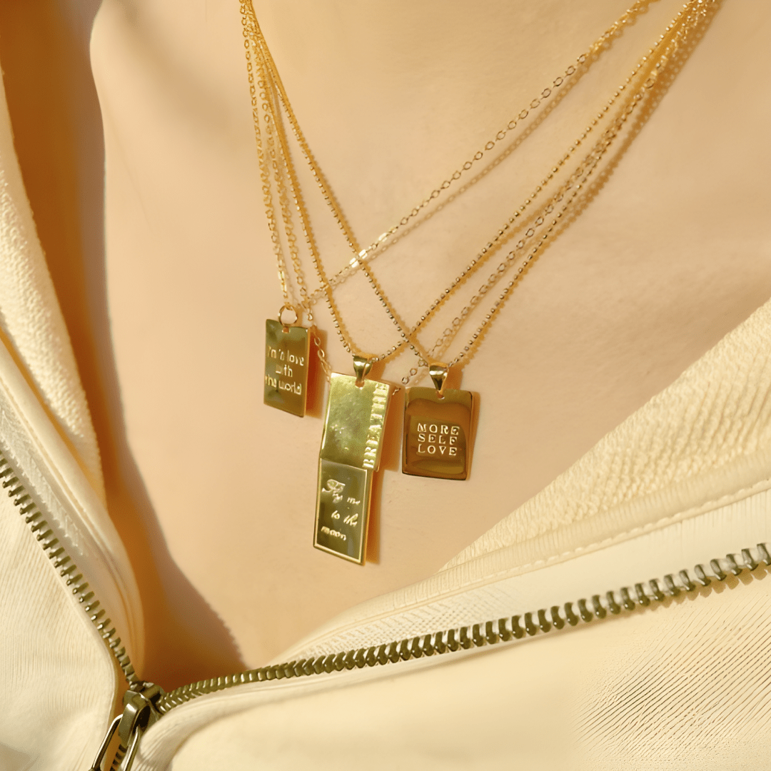 Collier Femme en Argent - Pendentif SELF LOVE