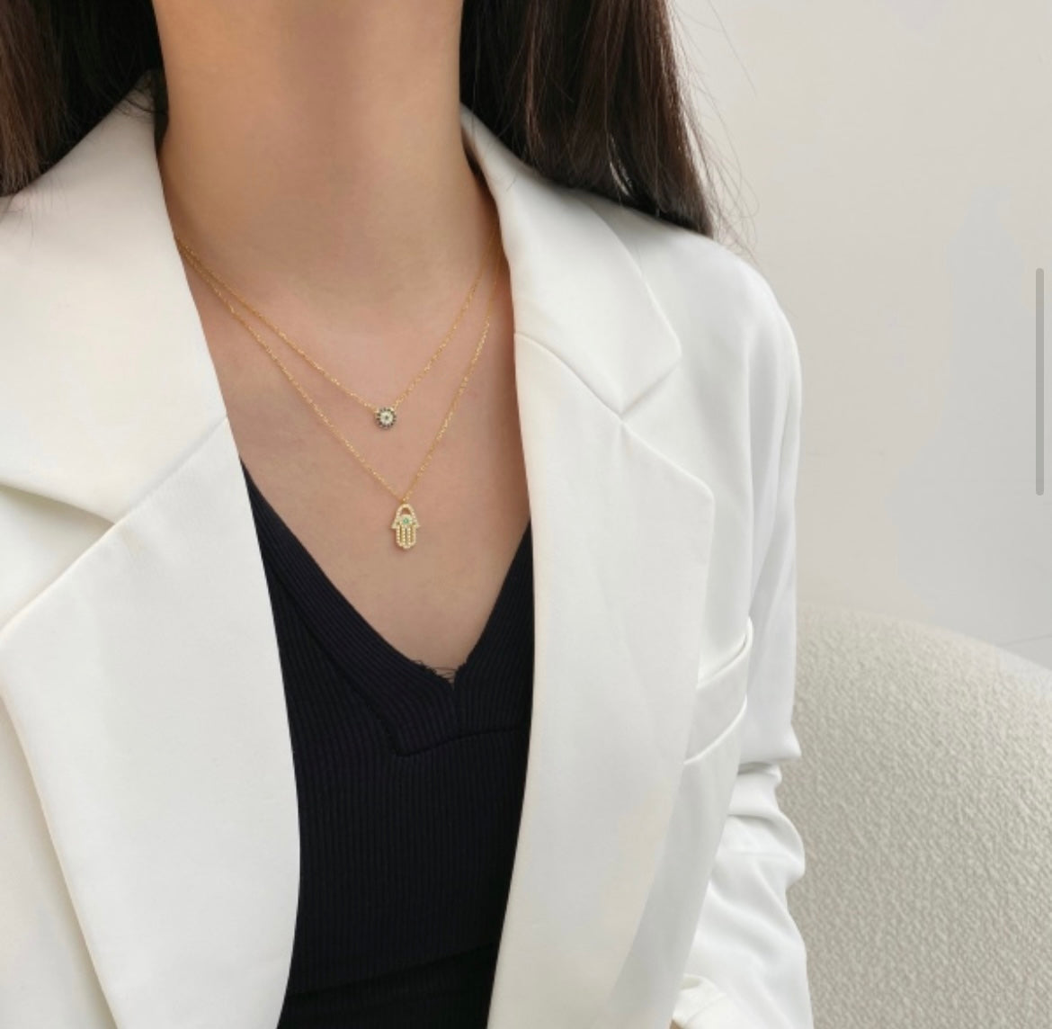 Collier Femme en Argent - Main de Fatma