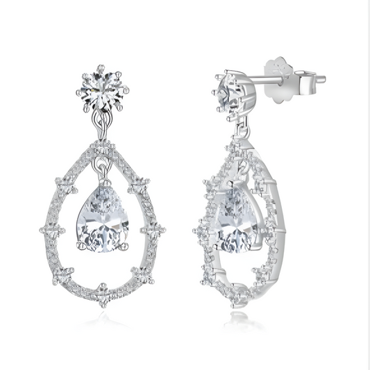 Boucles D'Oreilles Pendantes Ceremonie Mariage